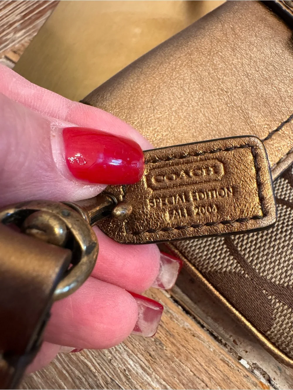 Coach Special Edition 2004 Leather Signature Wristlet